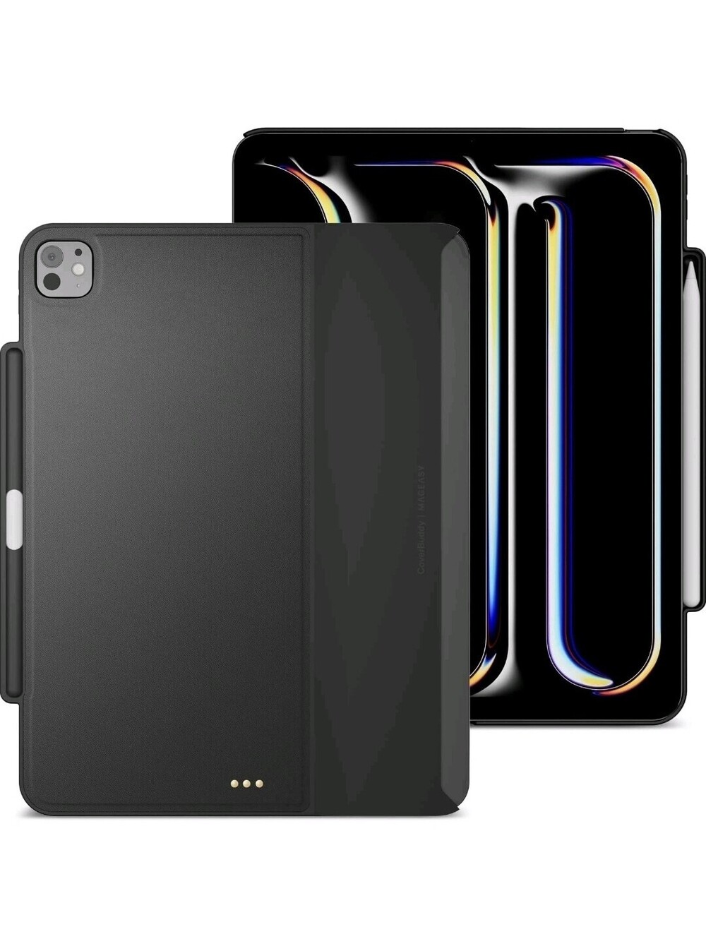 MAGEASY Coverbuddy for iPad Pro 13" (M5/M4, 2024/2025) - Black Leather